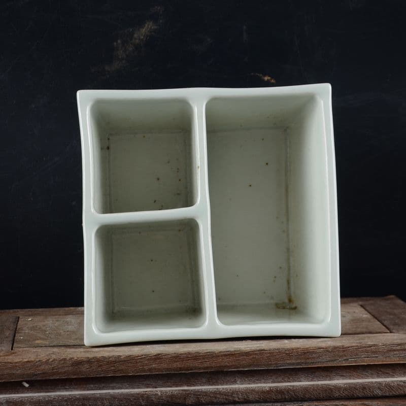 清乾隆帝手画鯖石榴花四方升斗 文房案頭 書道具 文房具 現代工芸品美術品 置物