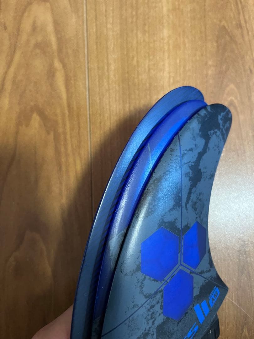 FCS II サーフボードフィン 3枚セット ブラック/ブルー