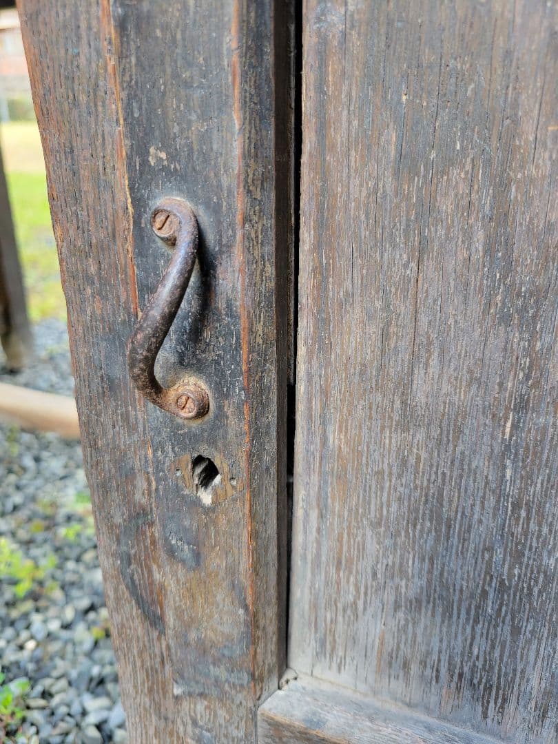 旧国鉄備品 / 木製 / 片袖机 / 引き出し付き 昭和レトロ