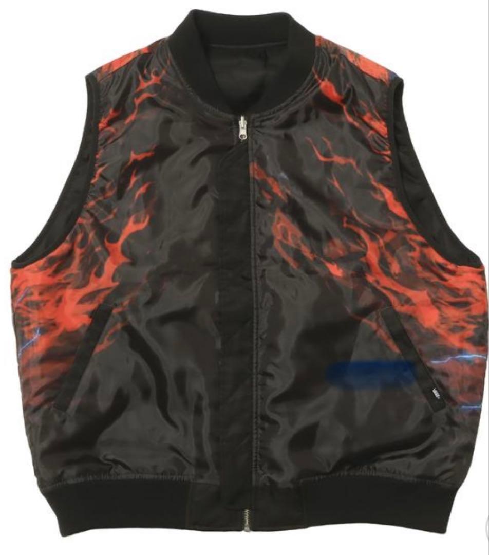 ミュージシャン babyl MA-1 REVERSIBLE VEST BLACK