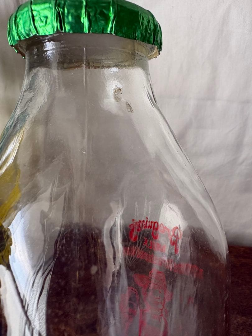 アメリカン雑貨 ビンテージBroqiere's Milk Bottle 牛乳瓶
