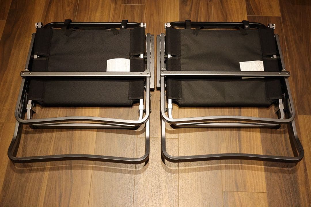 1度使用のみゼインアーツ LADE CHAIR レードチェアブラック 2脚セット