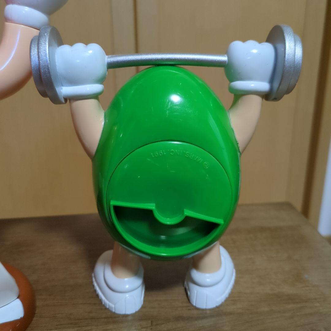 【稀少】90s m&m's エムアンドエムズ ディスペンサー 野球＆ダンベル