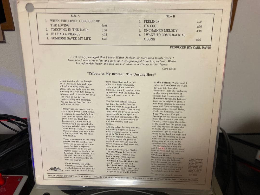 A Portrait of Walter Jackson hip hop ネタ