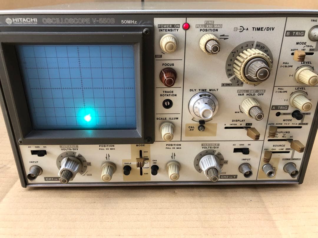 HITACHI 日立 オシロスコープ V-550B 50MHz(E14)