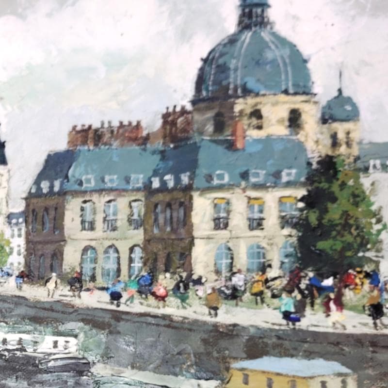 ☆斉藤 要☆「ラ・セーヌ」油絵　F８号