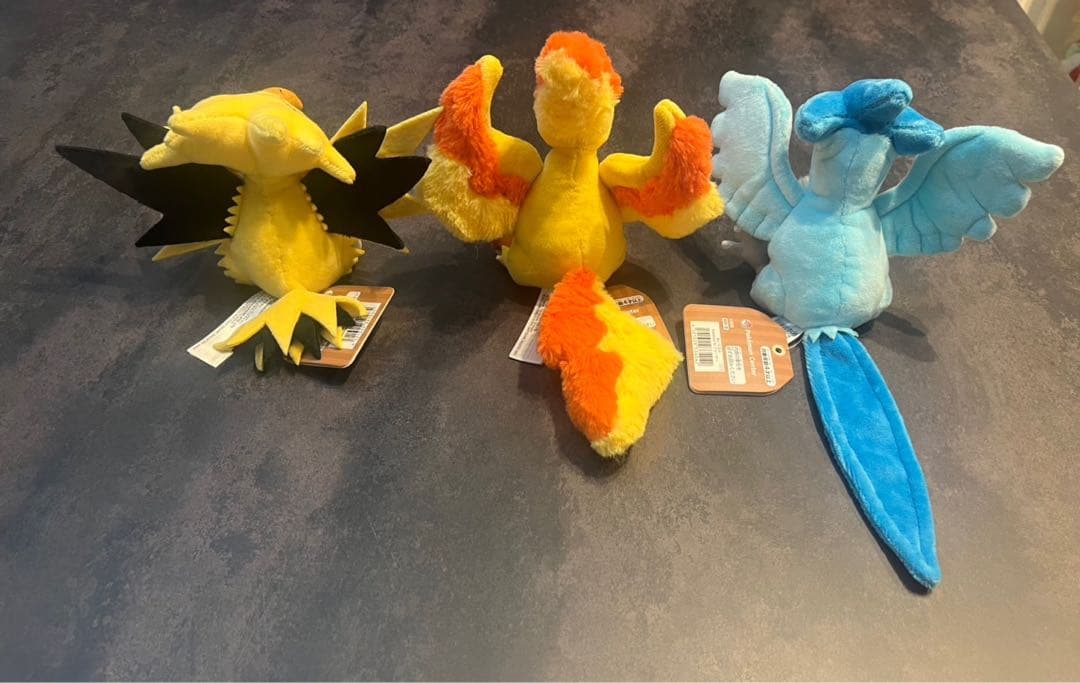 フリーザー、ファイヤー、サンダー、エンテイ、スイクン、ライコウ、ぬいぐるみセット