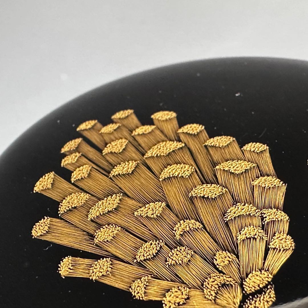 茶道具　輪島塗　沈金　松　中棗　谷内和子　共箱　石川県　漆芸　茶会　薄茶器　稽古