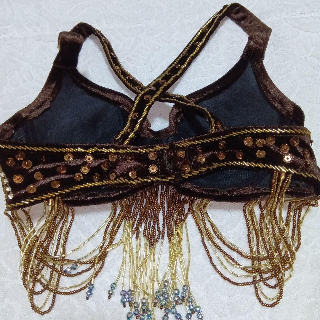 ベリーダンス　衣装　4点セット（ブラ・スカート・アーム・チョーカー）