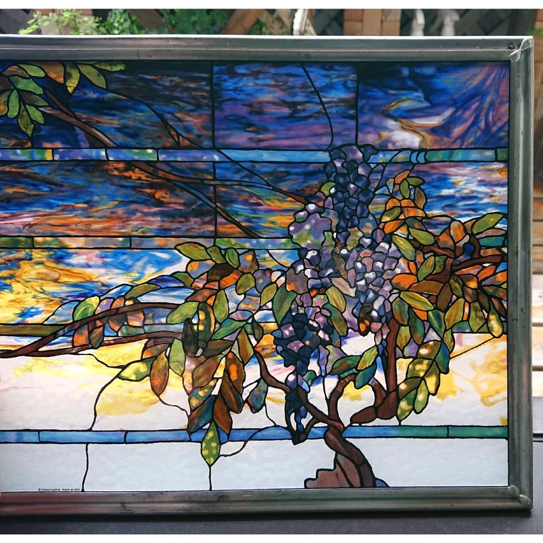 ルイスCティファニー ステンドグラス Transom藤の欄間グラスマスターズ社