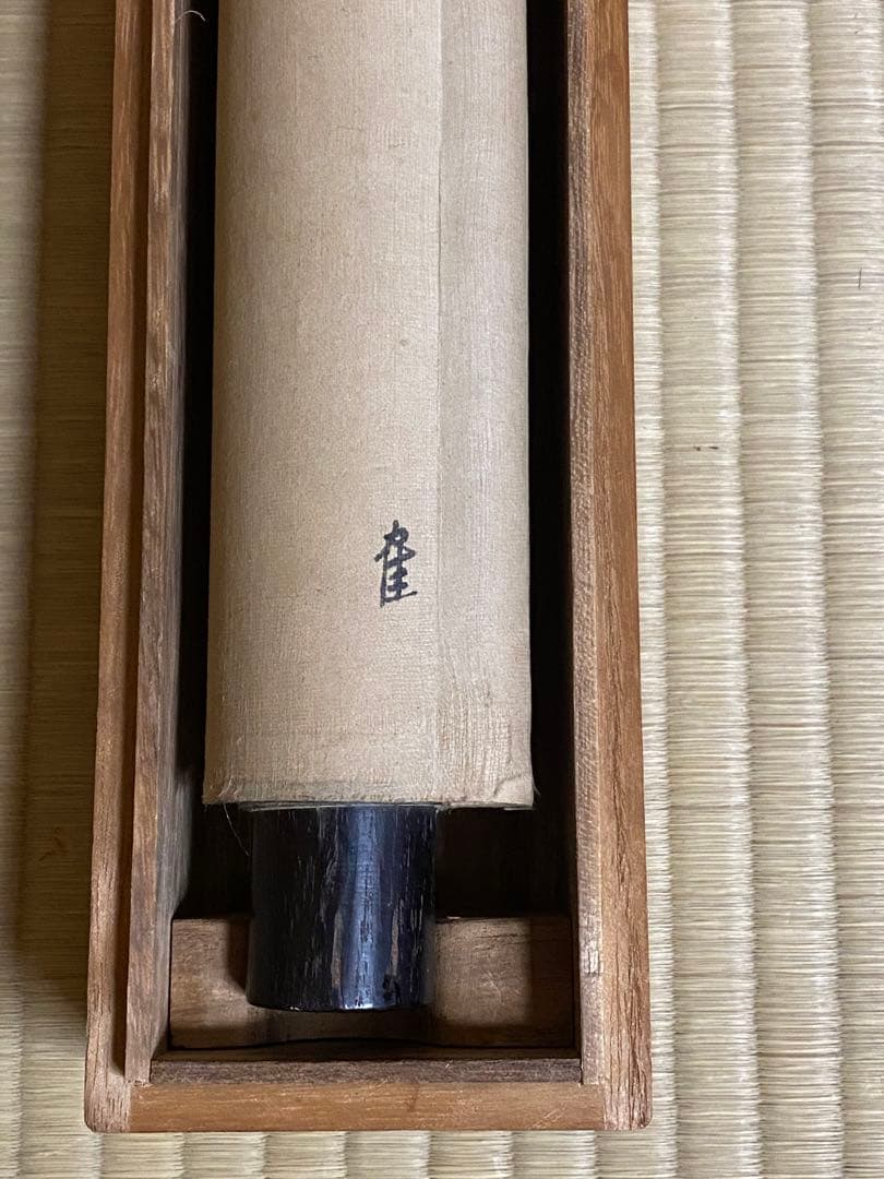 掛軸　稲穂に雀　五穀豊穣