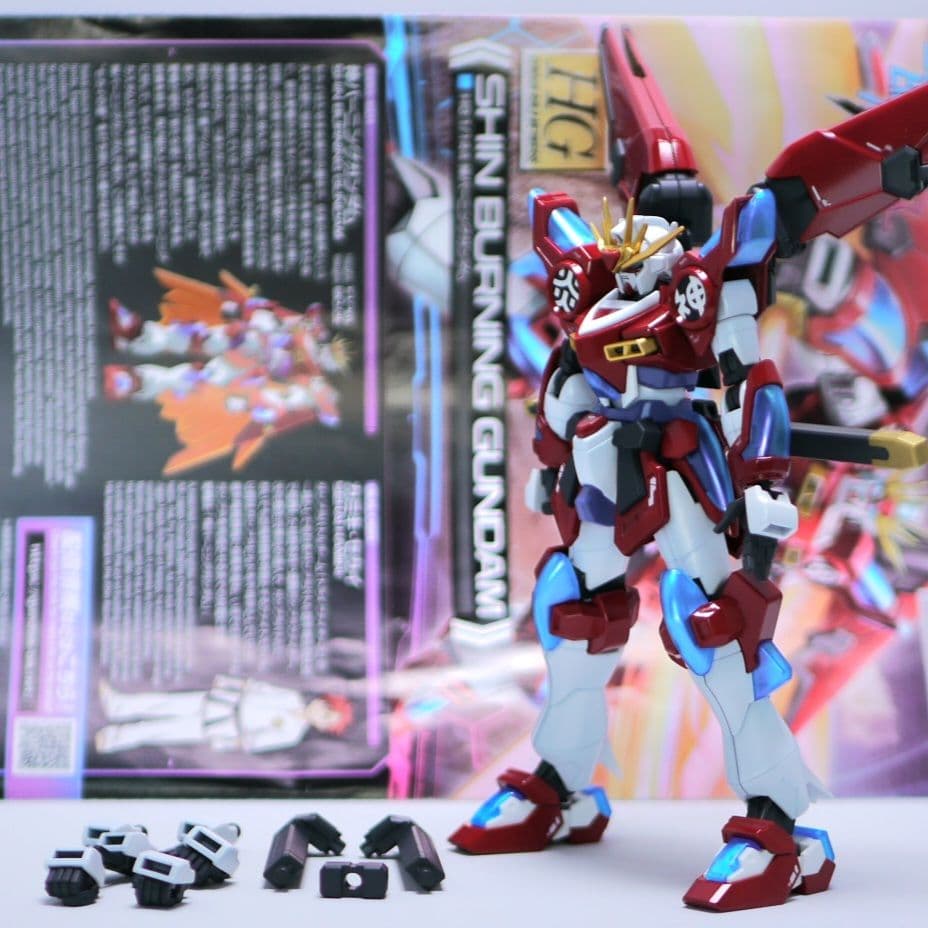 HG 神バーニングガンダム 塗装 完成品 バンダイ ガンプラ 1/144