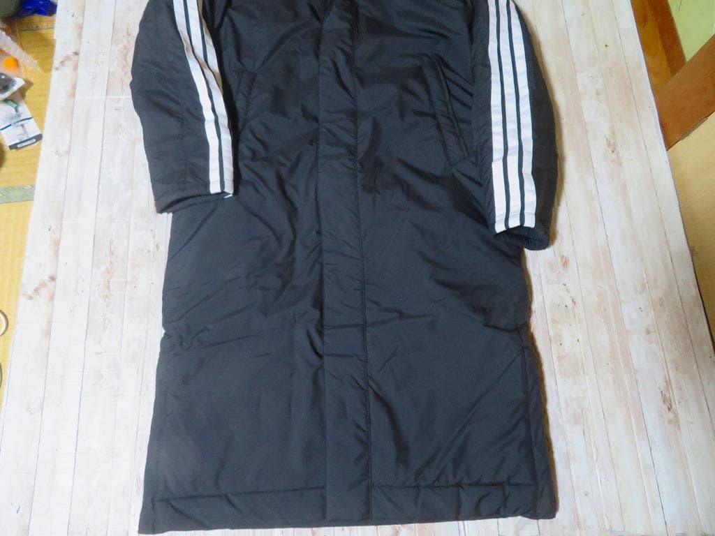 ★新品★adidasアディダス ベンチコート 黒・白【L】
