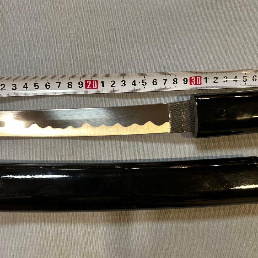 模造刀　黒呂　刃渡り２８