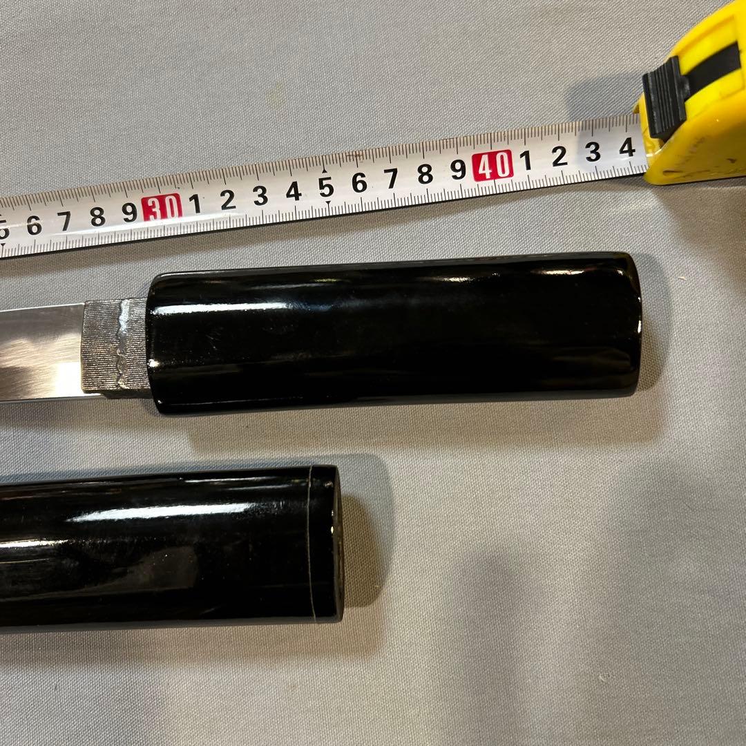 模造刀　黒呂　刃渡り２８