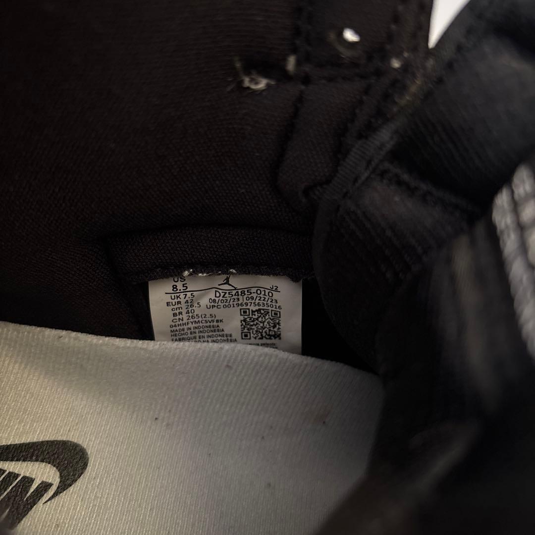 エアジョーダン1 HIGH OG BLACK and WHITE 26.5