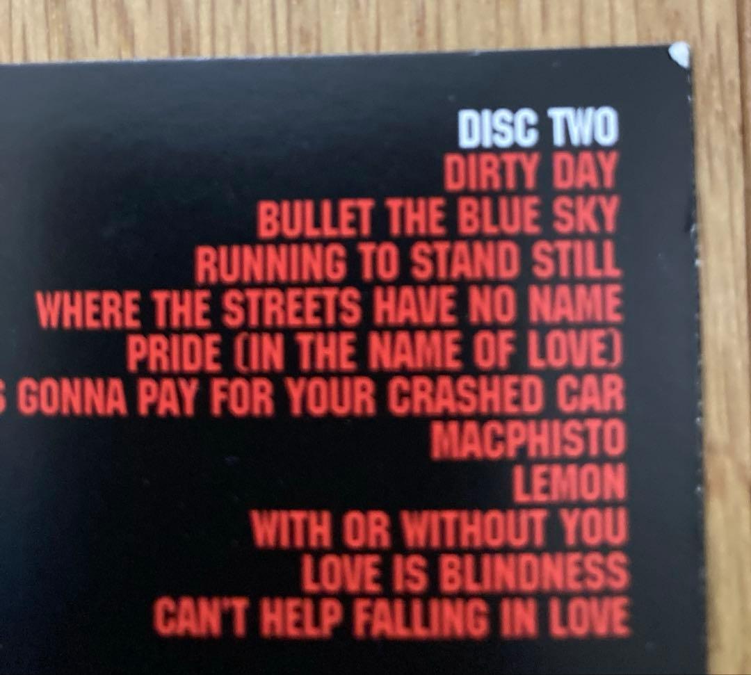 U2 ZOO TV ライブCD