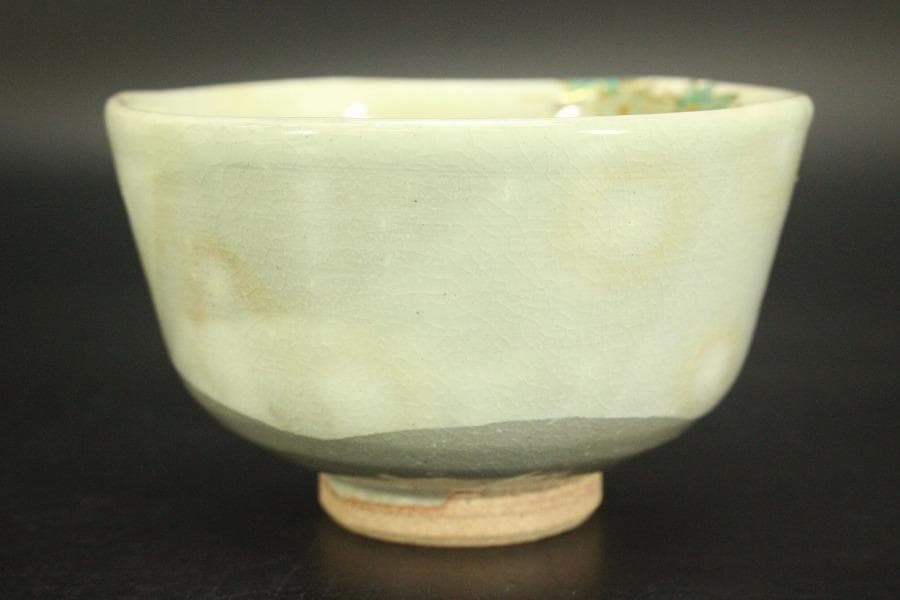 茶道具 楓流水絵 茶碗 三代目山川巖造 木箱付(メ1385)