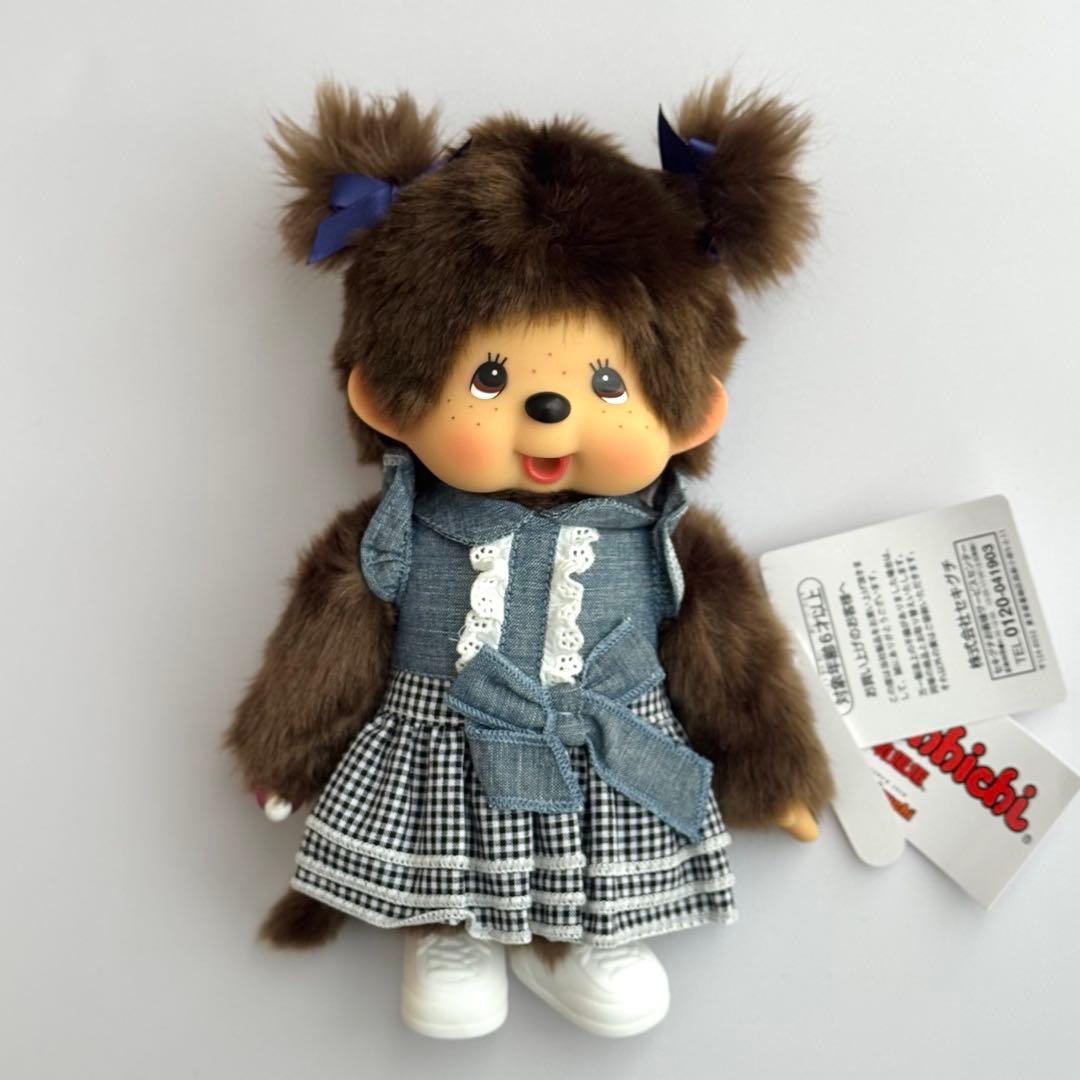 【香港限定・激レア】モンチッチ Mサイズ デニムチェックスカート 女の子