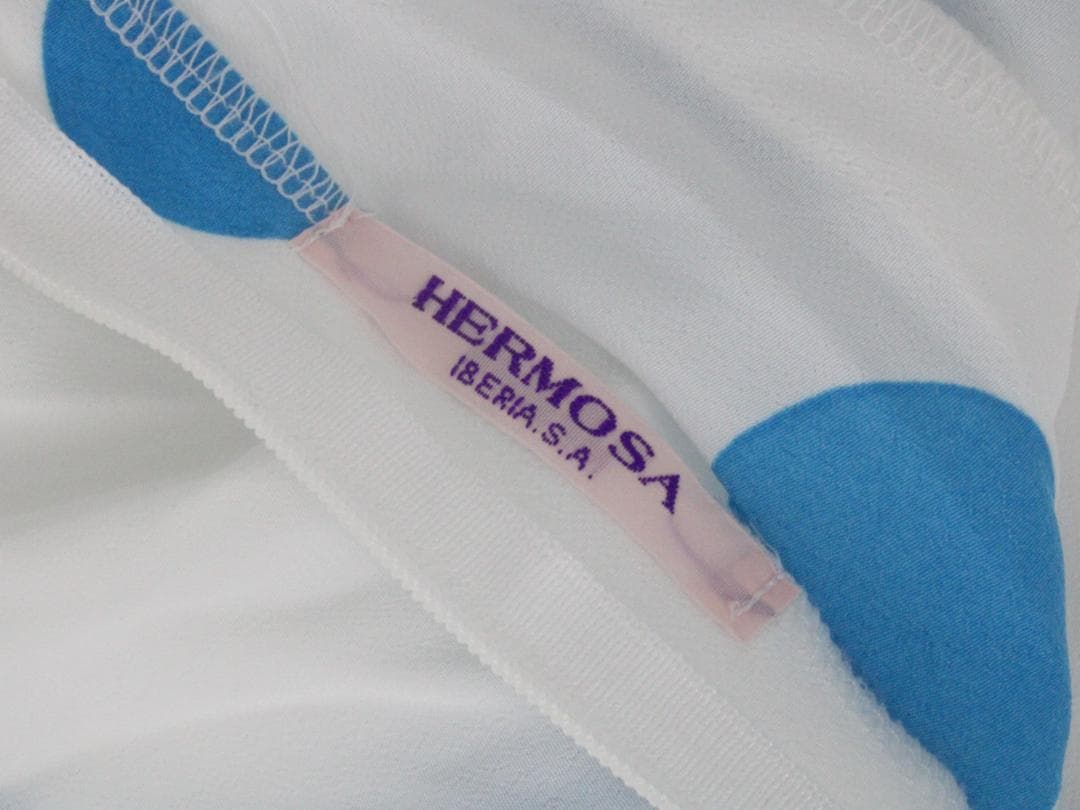 【美品フラメンコ衣装】爽やか水色×ホワイト HERMOSAIBERIA ファルダ