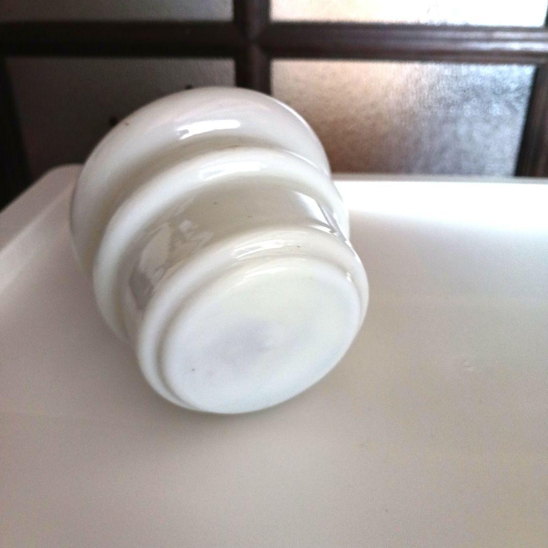 アンティーク吊りオイルランプ　　　　ミルクガラス