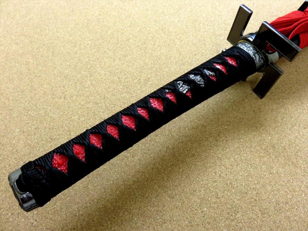 関の美術刀剣 空想刀 黒斬剣卍鍔 黒塗刀身 大刀 模造刀 模擬刀 仮装パーティー