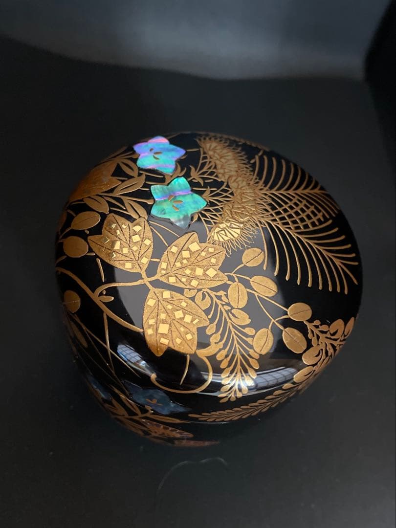 一后一兆　大棗　秋草蒔絵　共箱付