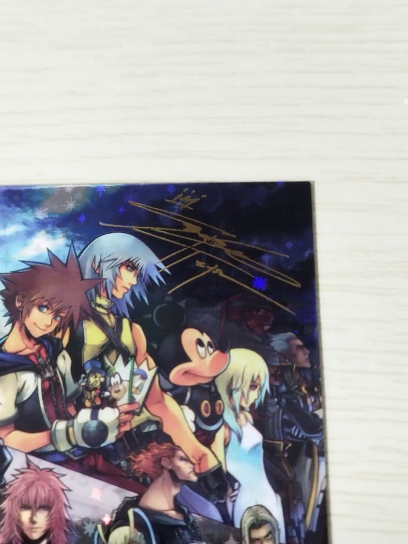 キングダムハーツ　シークレット　アートミュージアム　1-114 箔押し　サイン