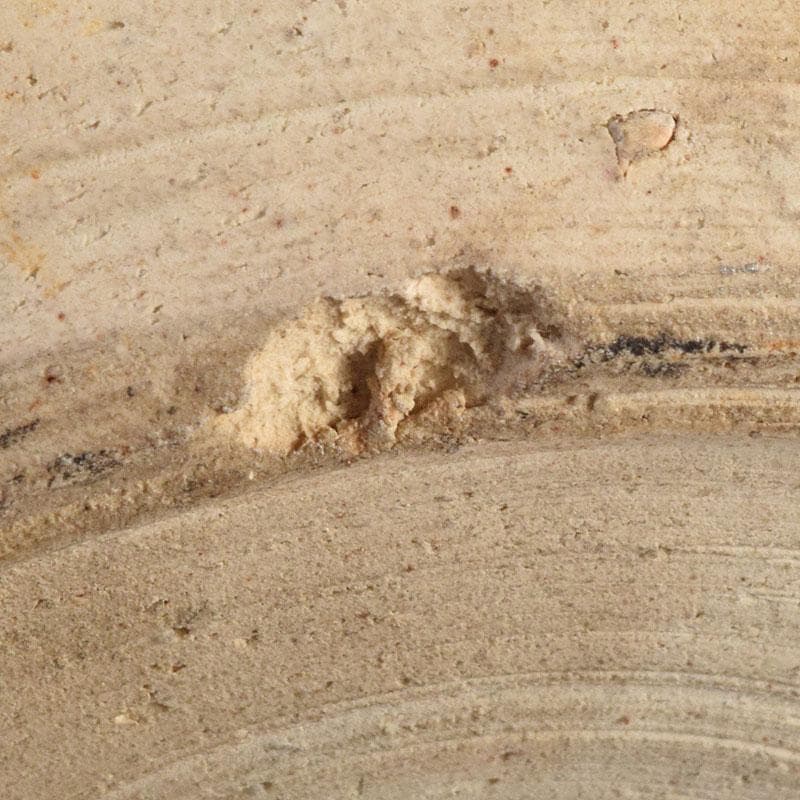 織部焼　加藤重高作　たたき出し　鉢　仕覆付　共布共箱　C　7000