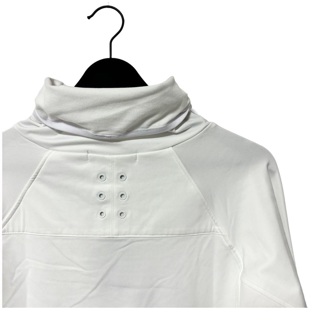 ラッセルノ ゴルフ フラッグロゴ ステッチマスク ハイネック LS ホワイト M