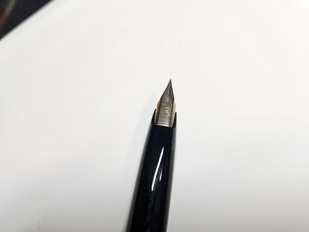 プラチナ万年筆 万年筆 18K WG 細字 ステンレス ストライプ 廃番 廃盤