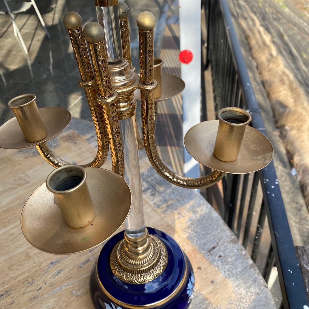西洋アンティーク　キャンドルホルダー5灯式　燭台　蝋燭立て