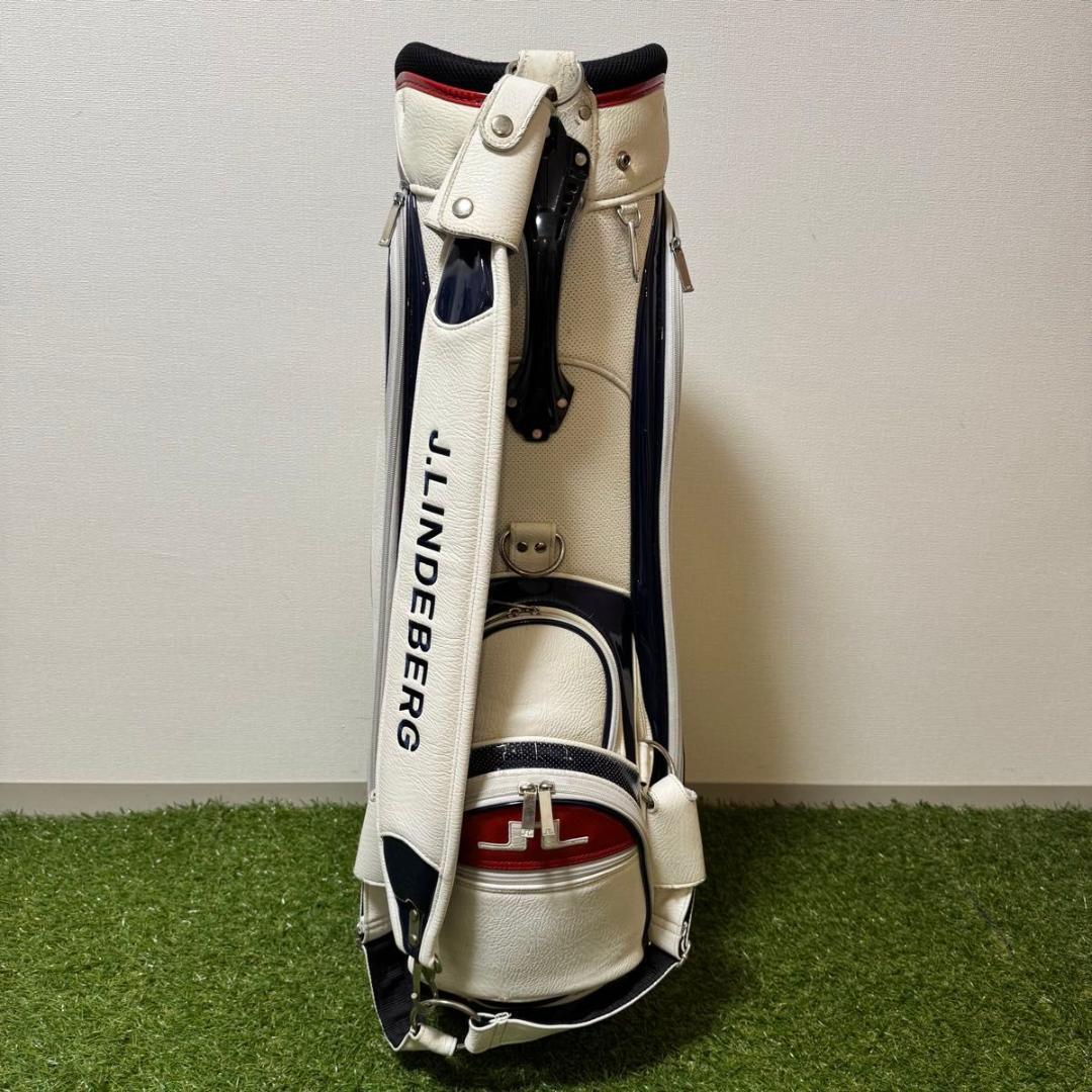 J.LINDEBERG J.リンドバーグ キャディバッグ レザー ホワイト