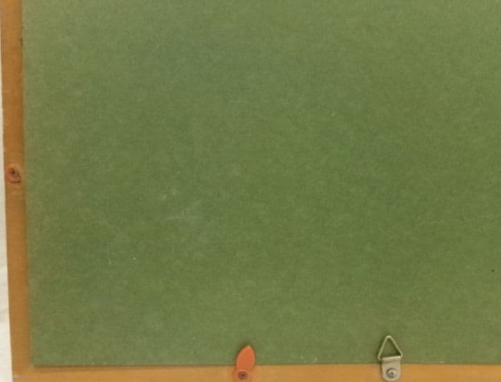 教会のある風景 油彩 F8 額装