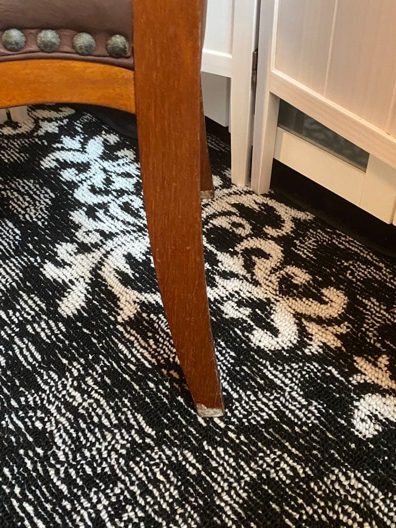 美品♦️ハイバック 猫脚 高級チェア♦️鋲留 英国風 ヴィンテージ♦️ブラウン♦️送料込