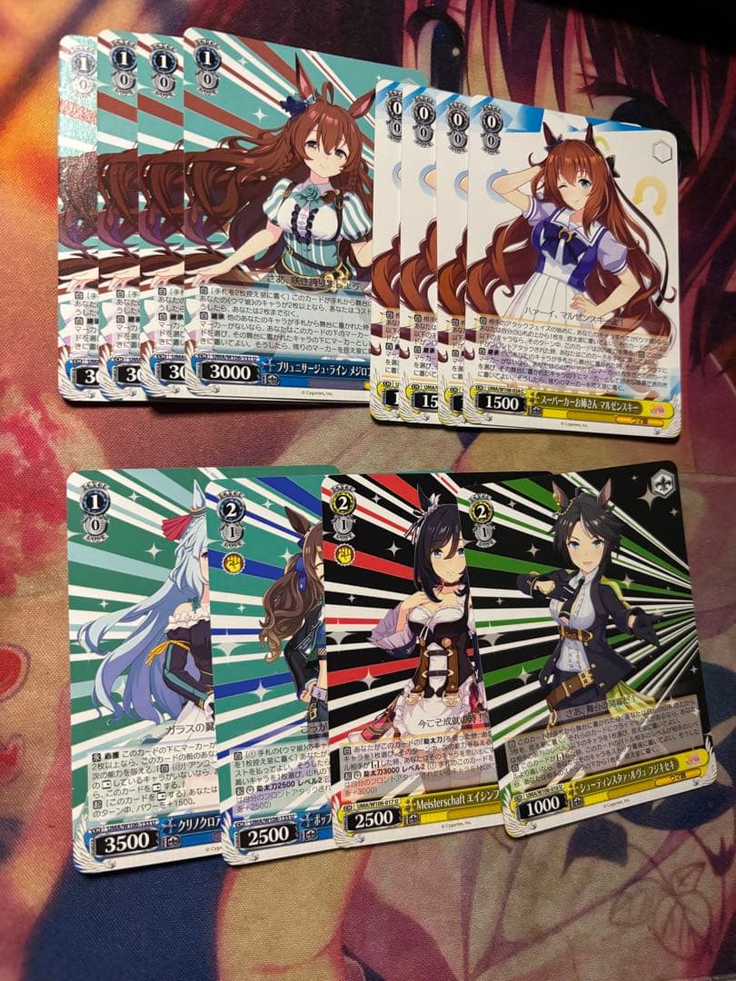 値下げ可能　ヴァイスシュバルツ　ウマ娘　ストブ宝　デッキ　パーツ有り