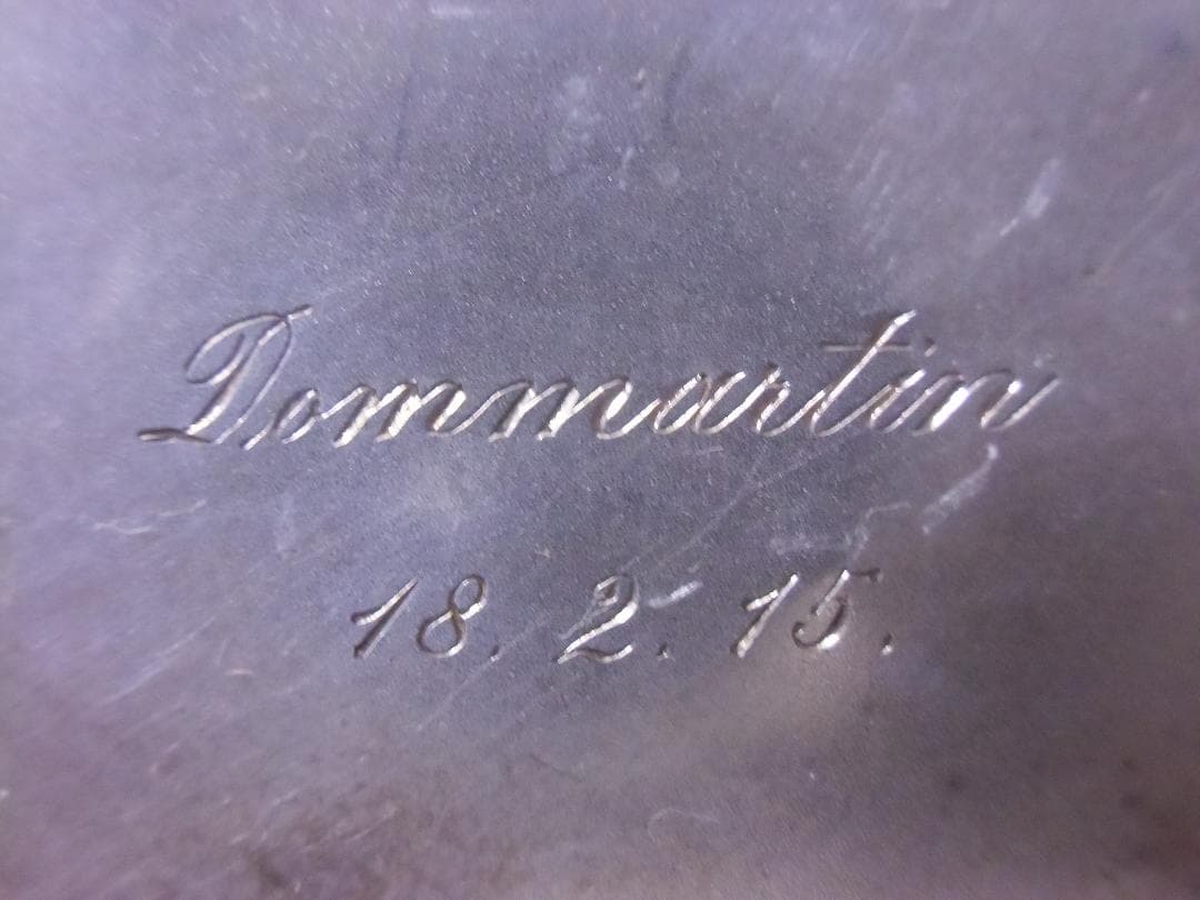 Ｗ帝政ドイツ軍/プロイセン王国＊鉄十字８００銀製シガレットケース（実物）