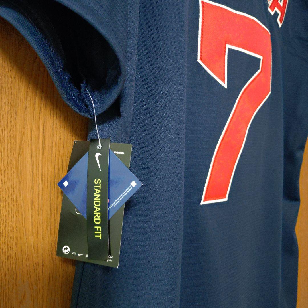 レッドソックス　吉田正尚選手　レプリカユニフォームS　ネイビー