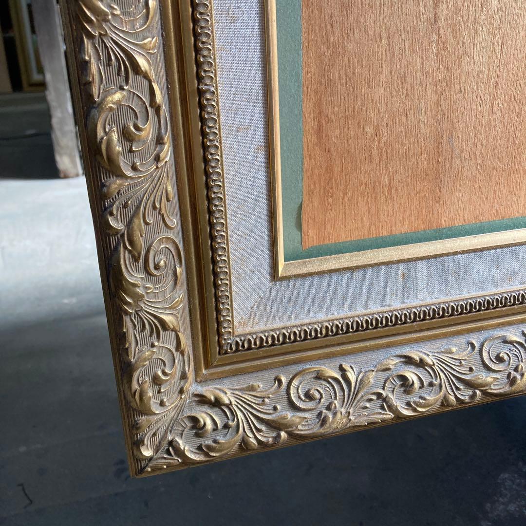 大型 F80号 油彩額縁 ゴールドフレーム 金装飾 埼玉県 川越市 引き取り可