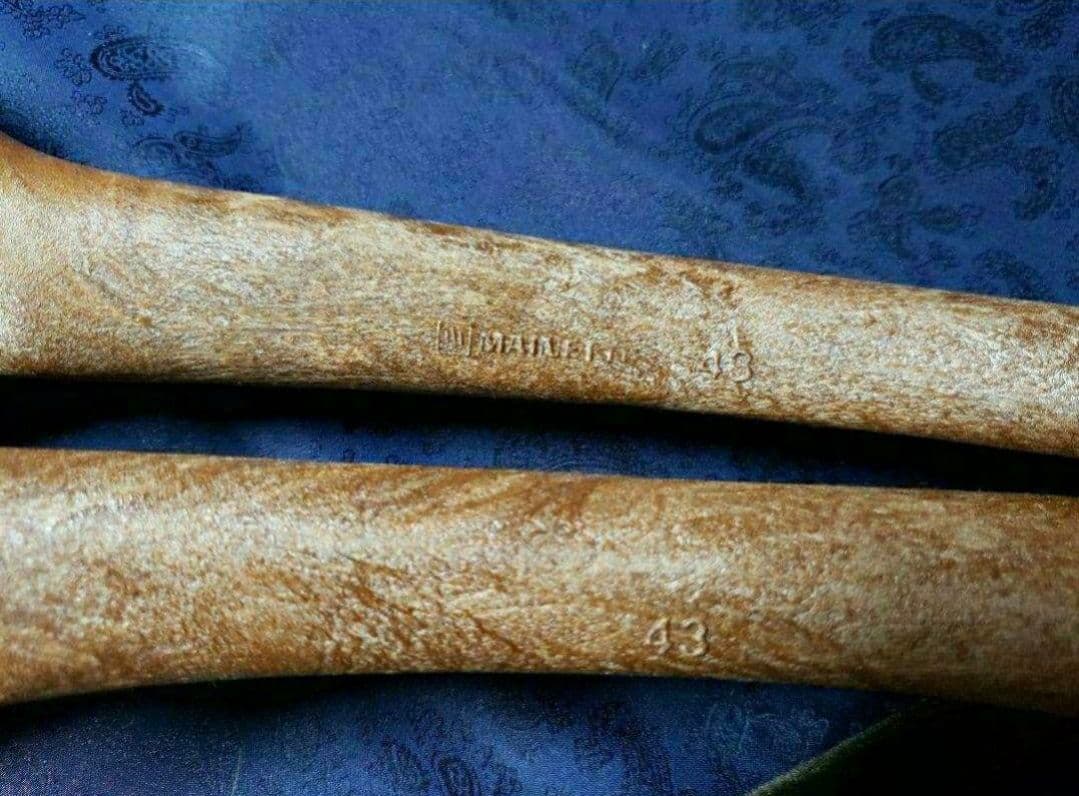 専用　43㎝ 7本set 樹脂ハンガー 茶 マイネッティ サルトリアーレ 新品