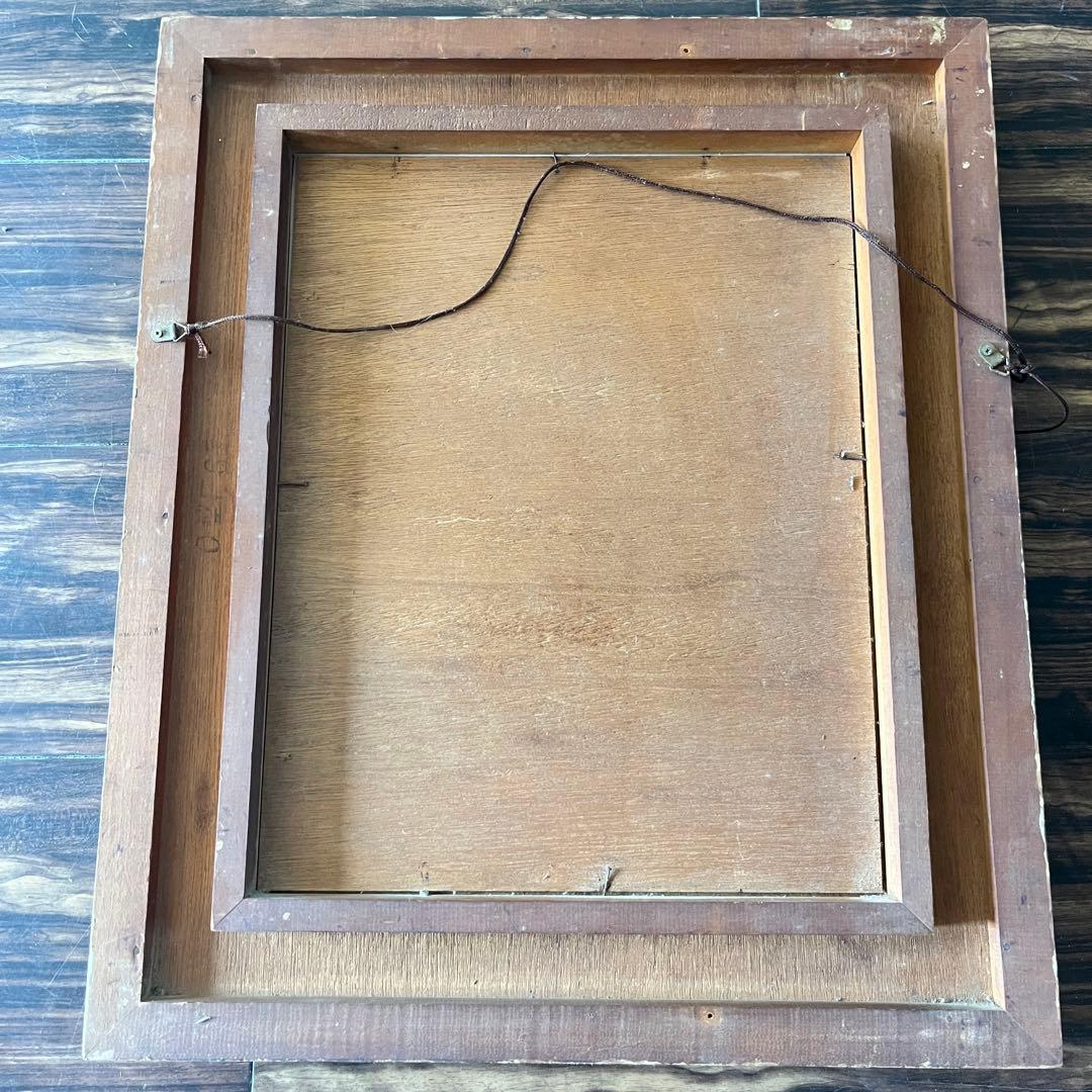 仏画 不動明王 額装 肉筆 彩色 古画 仏教美術 E