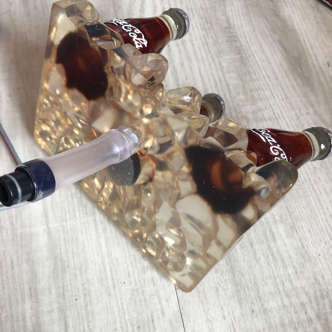 希少アメリカビンテージコカコーラボトル水が流れて光るクーラーボックスディスプレイ