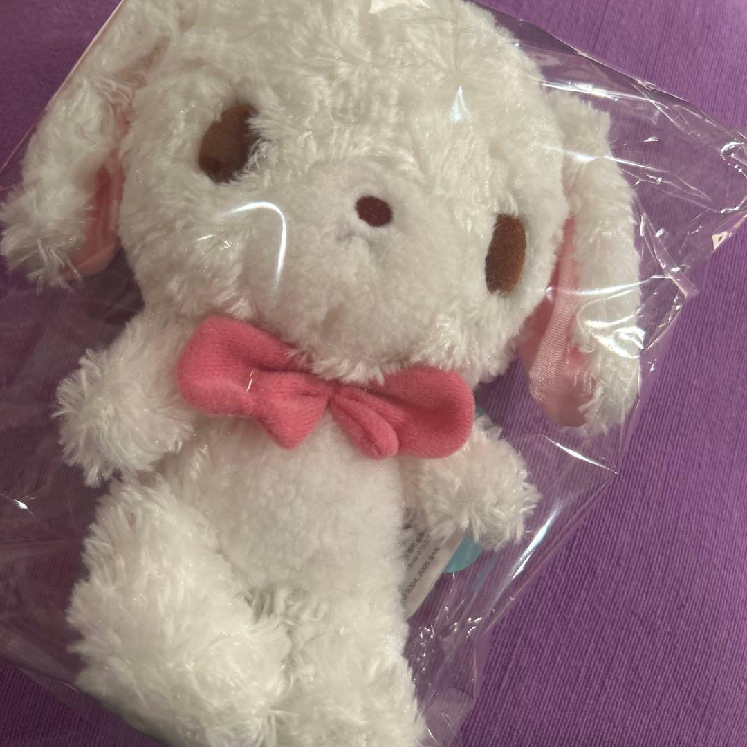 希少　シュガーバニーズ　ぬいぐるみ　しろうさ　ミニ冊子　2005年製　ダグ付き