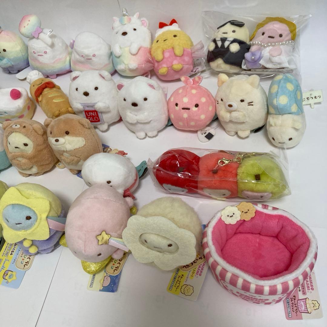 すみっコぐらし　ハウスケース＋てのりぬいぐるみ　37体　まとめ売り　たぴおか他