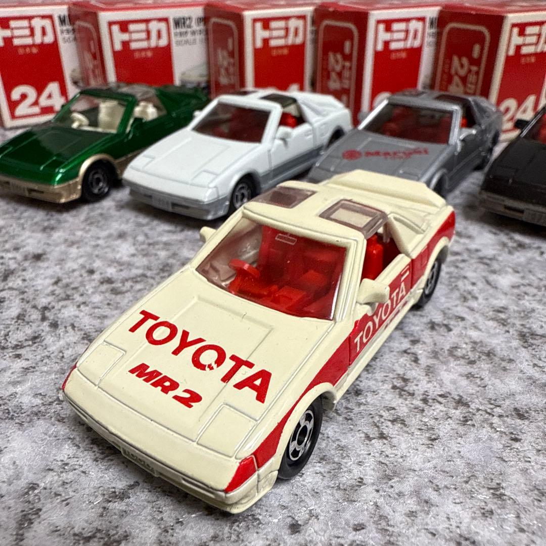 く*〜様 赤箱トミカ24　トヨタ MR2 プロトタイプ　日本製 5台セット