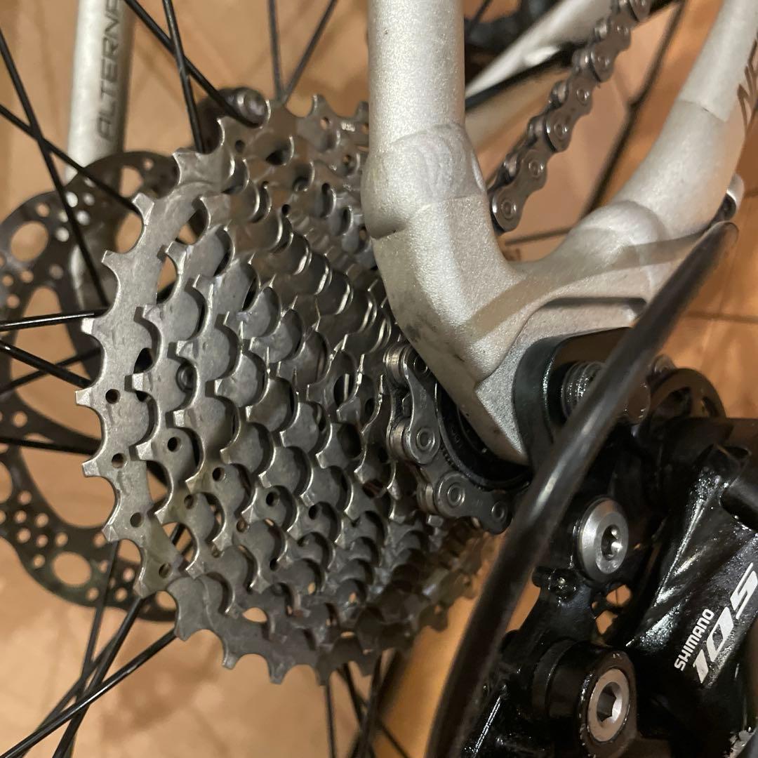 ネストオルタナディスク美品ビンディングシューズ　ペダル付き