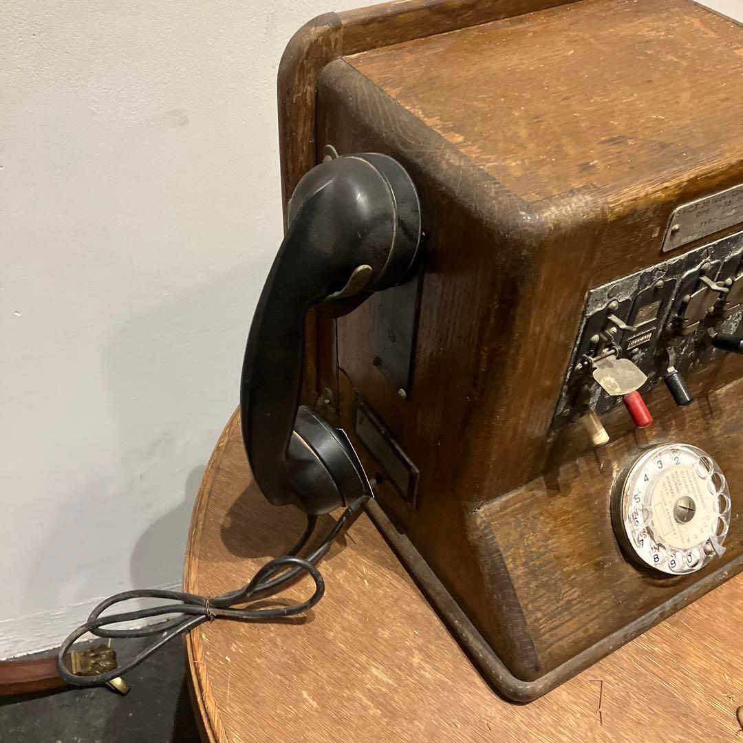 アンティーク　木製電話機 french-telephone Paris