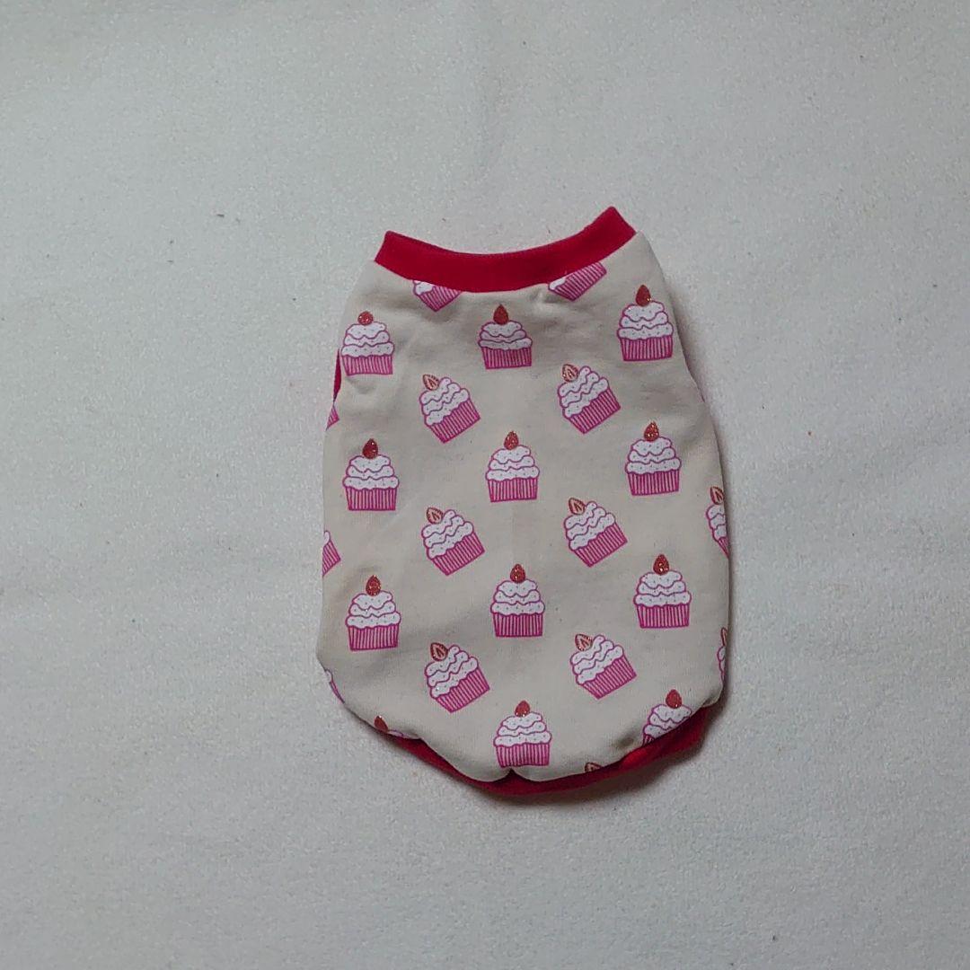 犬服 S わんこの普段着　いちごケーキ
