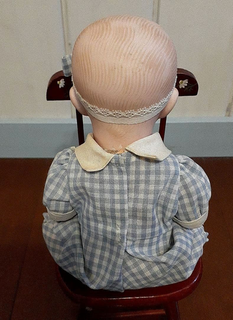 ⭐目を閉じる！アンティークビスクドール　15