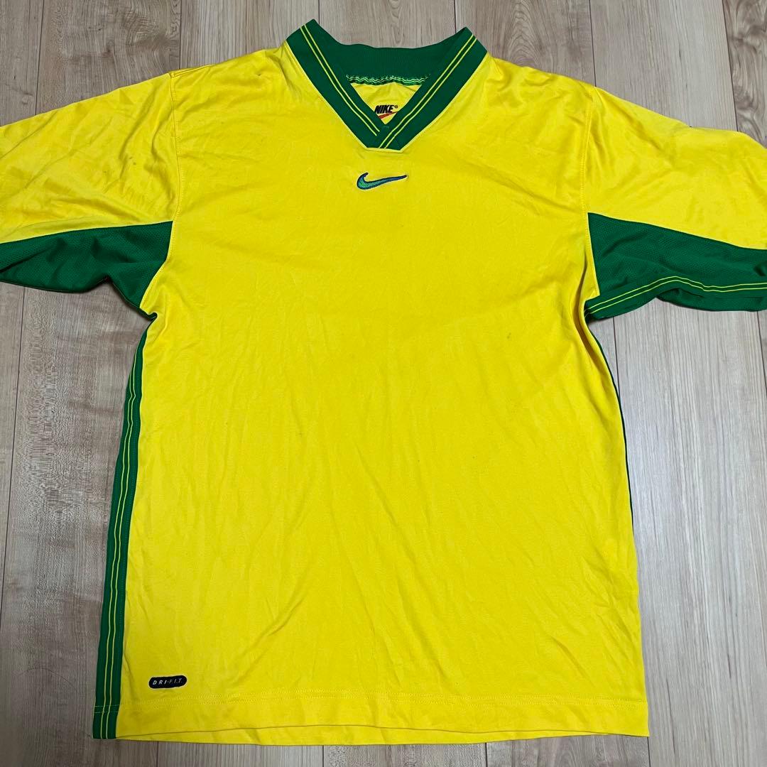 90s NIKE ナイキ　ブラジル代表　ユニフォーム　ゲームシャツ　M